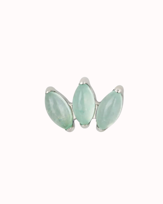 Piercing Titanio Verde opalo