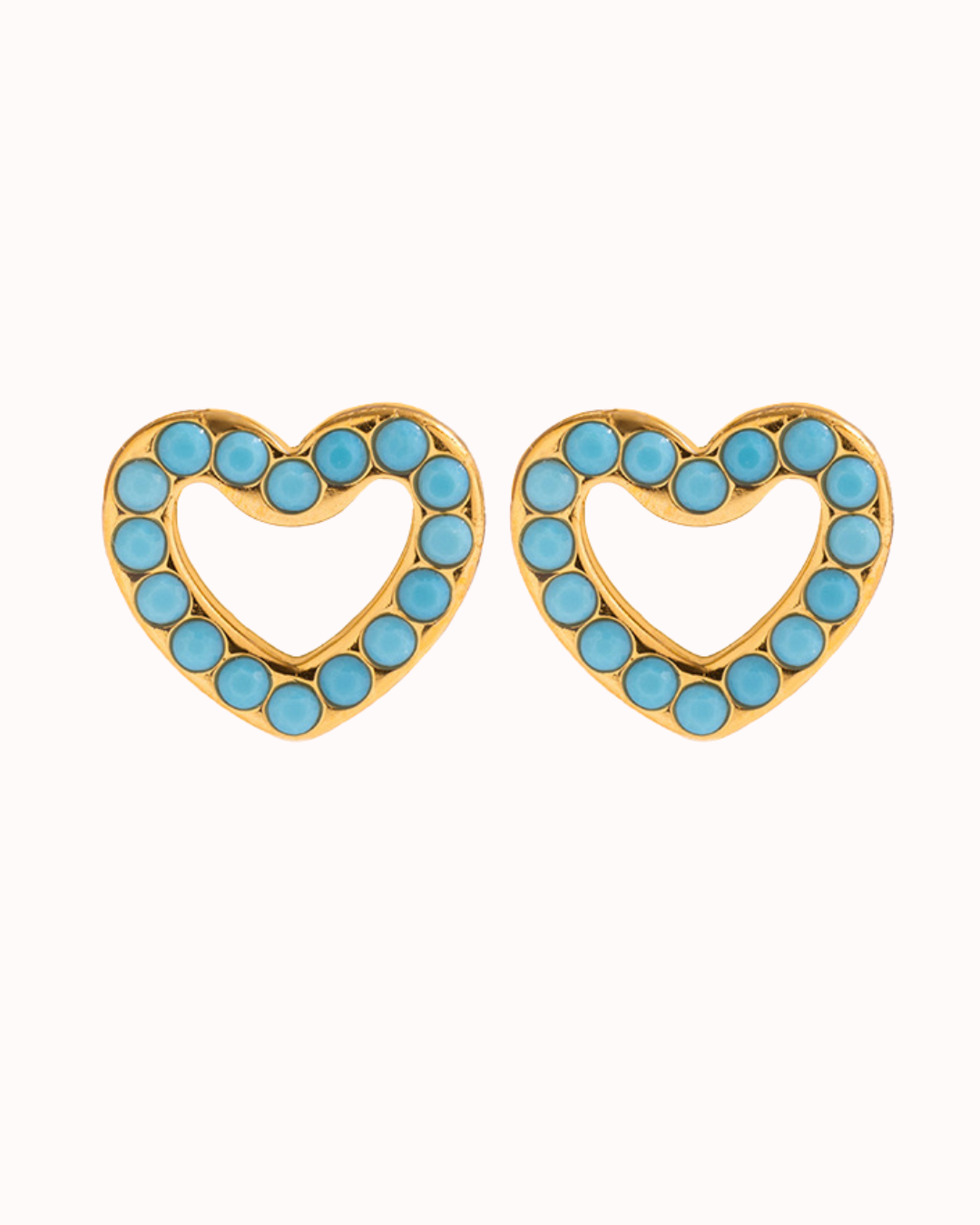 Studs Corazón Cielo
