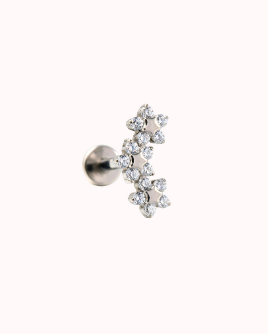 Piercing Titanio Flores