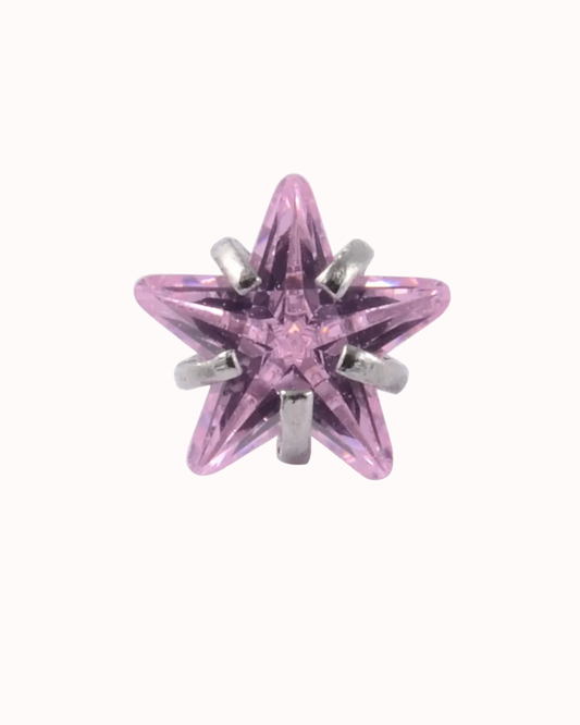 Piercing Estrella rosa